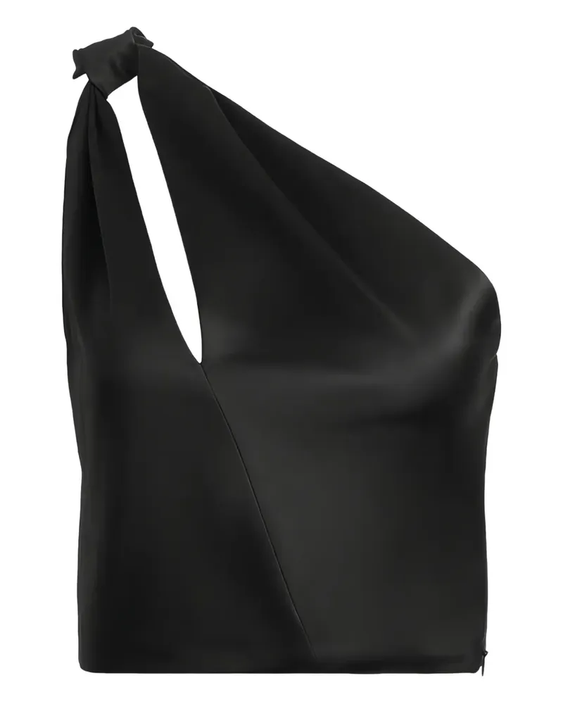 Alice + Olivia Asymmetrisches Top - Schwarz Schwarz