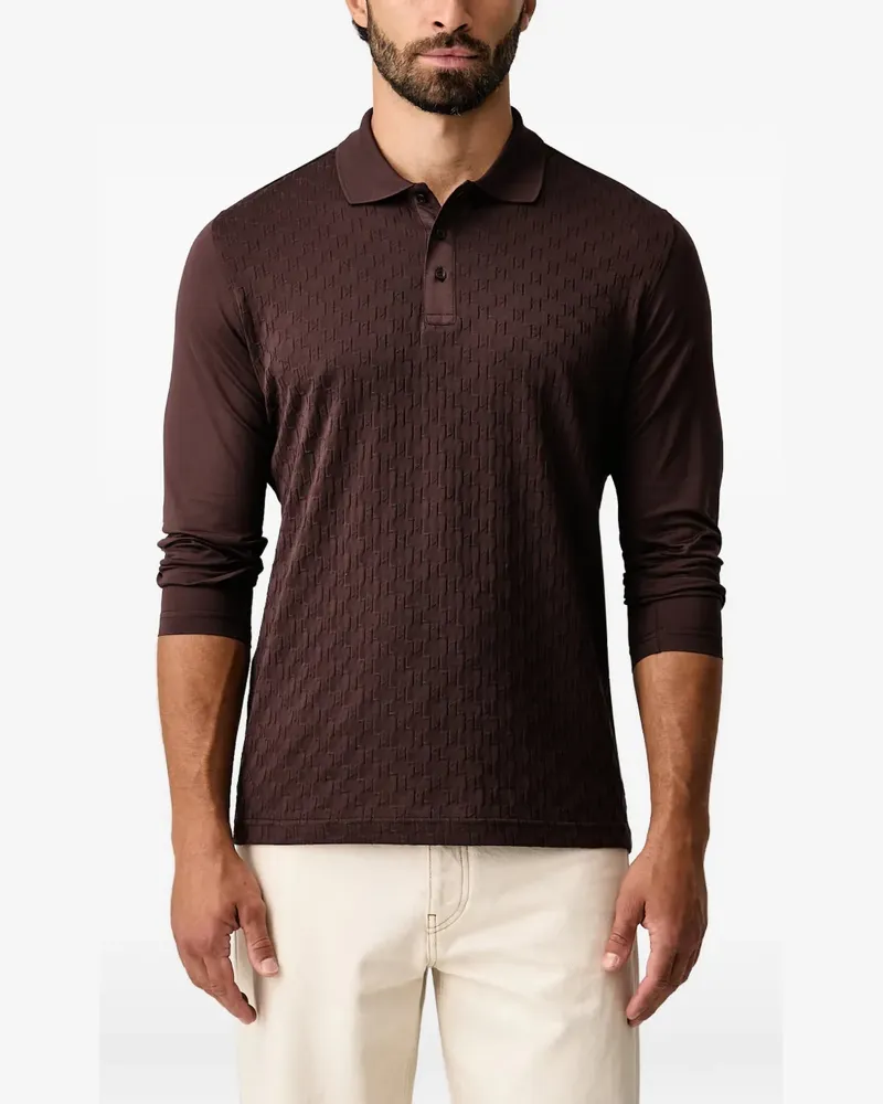 Karl Lagerfeld Poloshirt mit Monogramm - Braun Braun