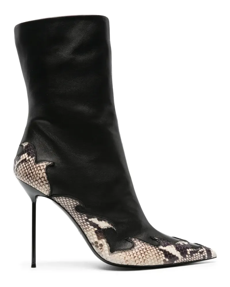Paris Texas Lidia Queen of Hearts Stiefeletten 105 - Schwarz Schwarz