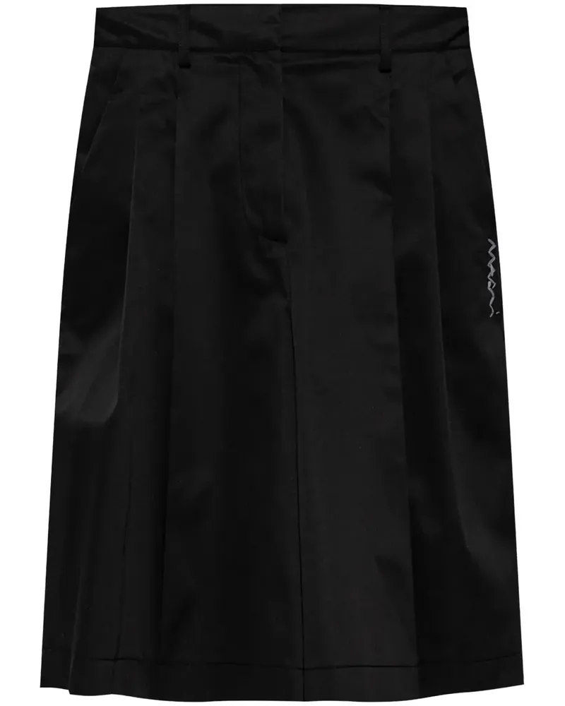 Marni Shorts mit Logo-Stickerei - Schwarz Schwarz