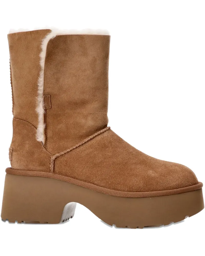 UGG Plateau-Stiefel aus Wildleder - Braun Braun