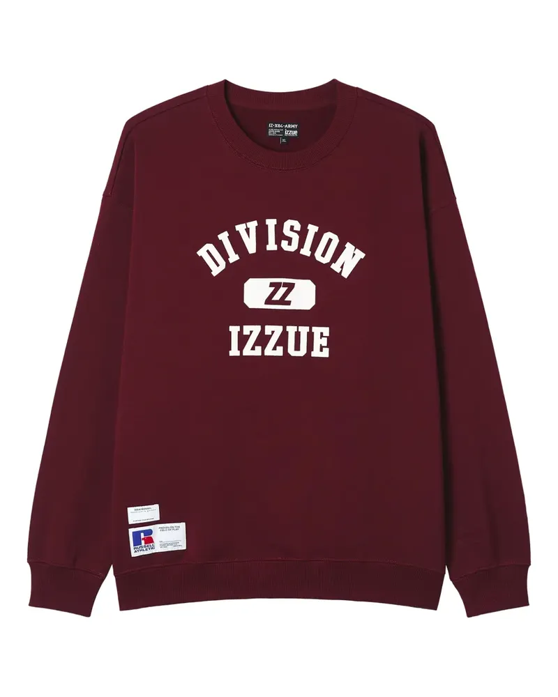 Izzue Division Sweatshirt mit Logo - Rot Rot