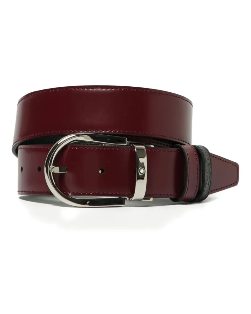 Montblanc Wendbarer Ledergürtel - Rot Rot
