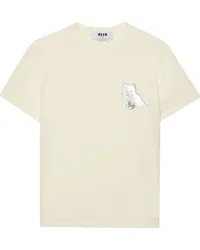 MSGM T-Shirt mit grafischem Print Nude