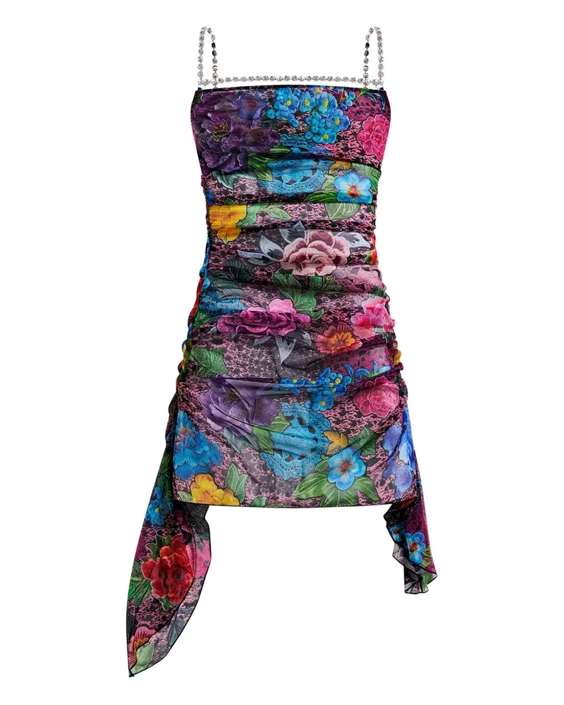Area Minikleid mit Kristallen - Rosa Rosa
