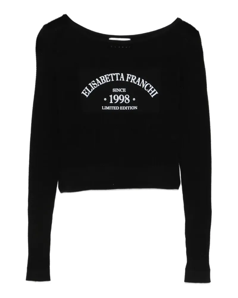 Elisabetta Franchi open-work sweater - Schwarz Schwarz