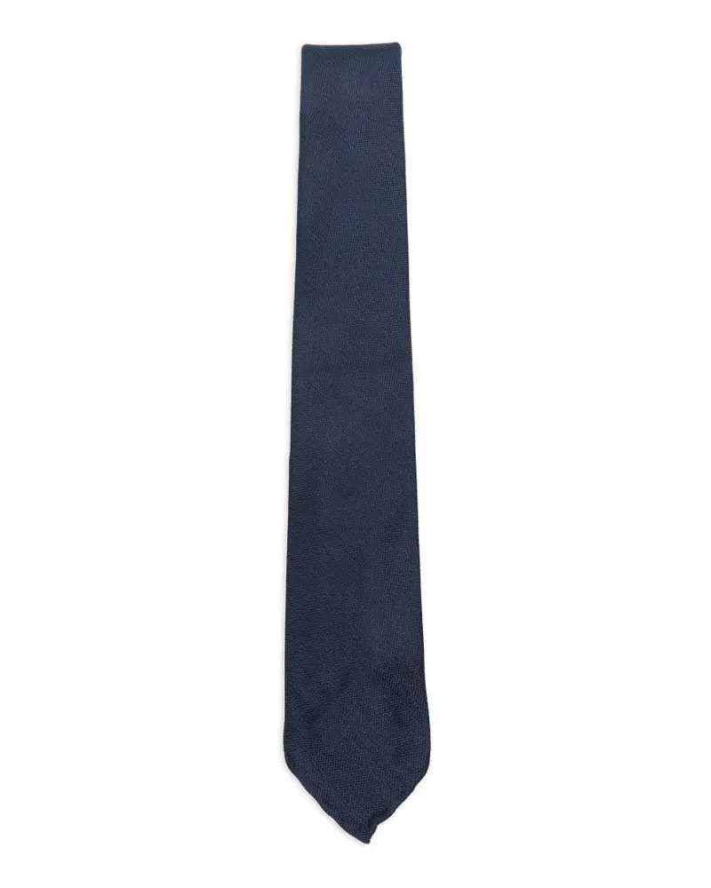 Dell'oglio Martin textured-finish tie - Blau Blau