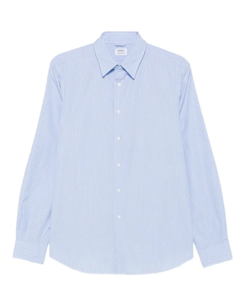 ASPESI Gestreiftes Hemd - Blau Blau