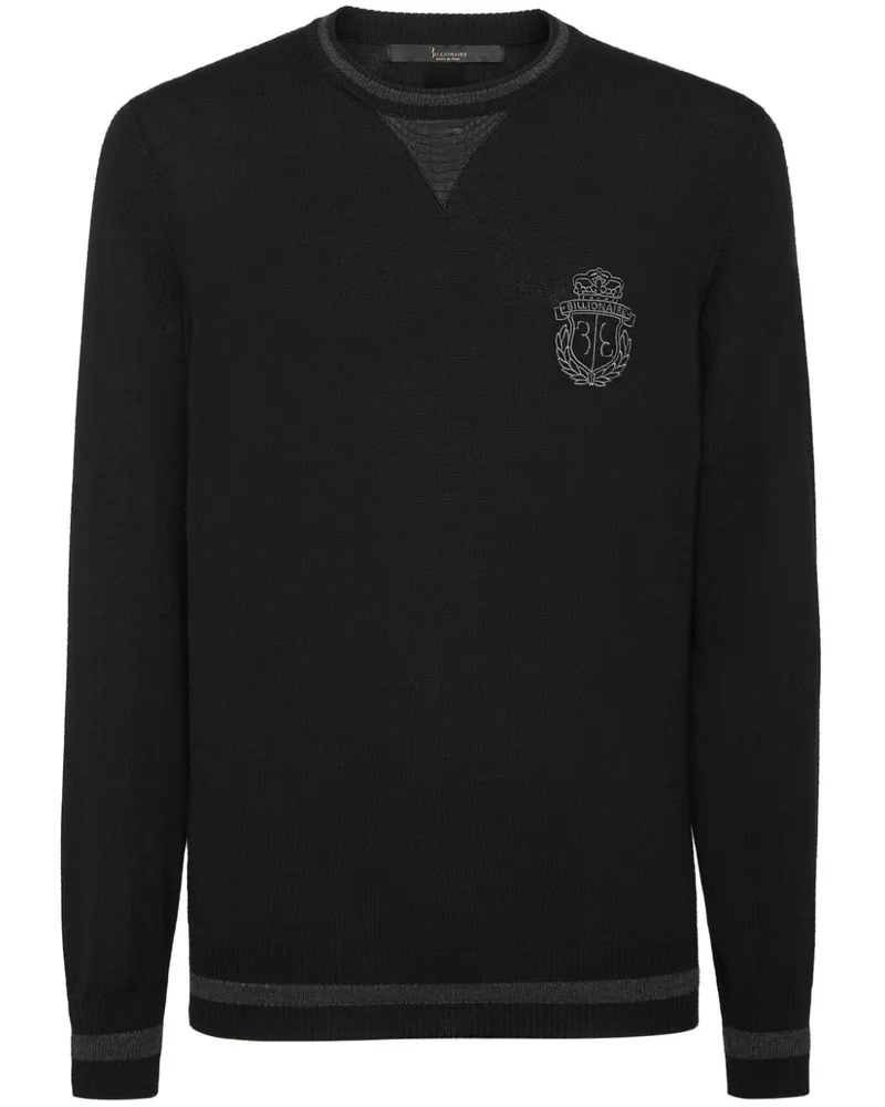 Billionaire Pullover mit Logo - Schwarz Schwarz