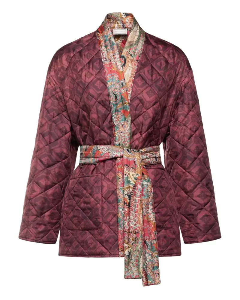Pierre-Louis Mascia quilted patterned coat - Rot Rot