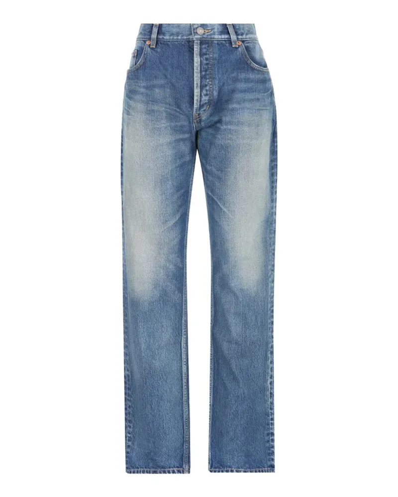 Saint Laurent Geknöpfte Jeans - Blau Blau
