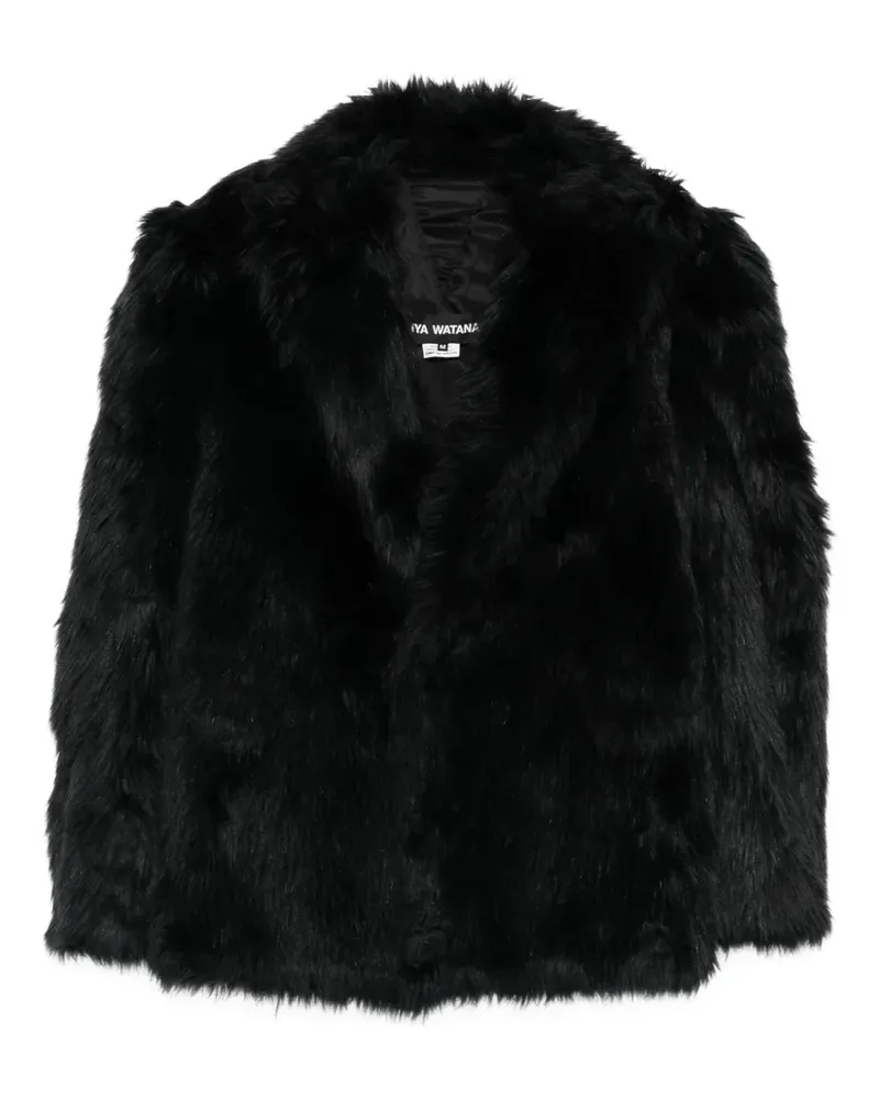 Junya Watanabe Jacke aus Faux Fur - Schwarz Schwarz