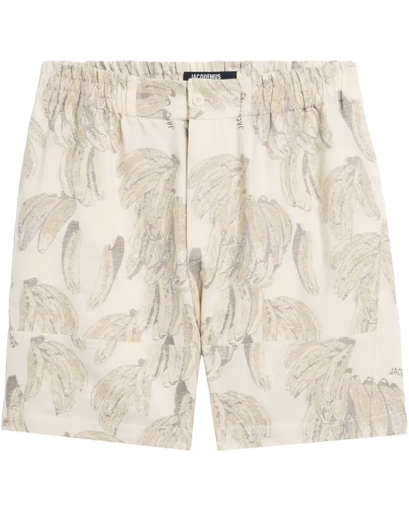 Jacquemus Shorts mit Jacquardmuster - Nude Nude