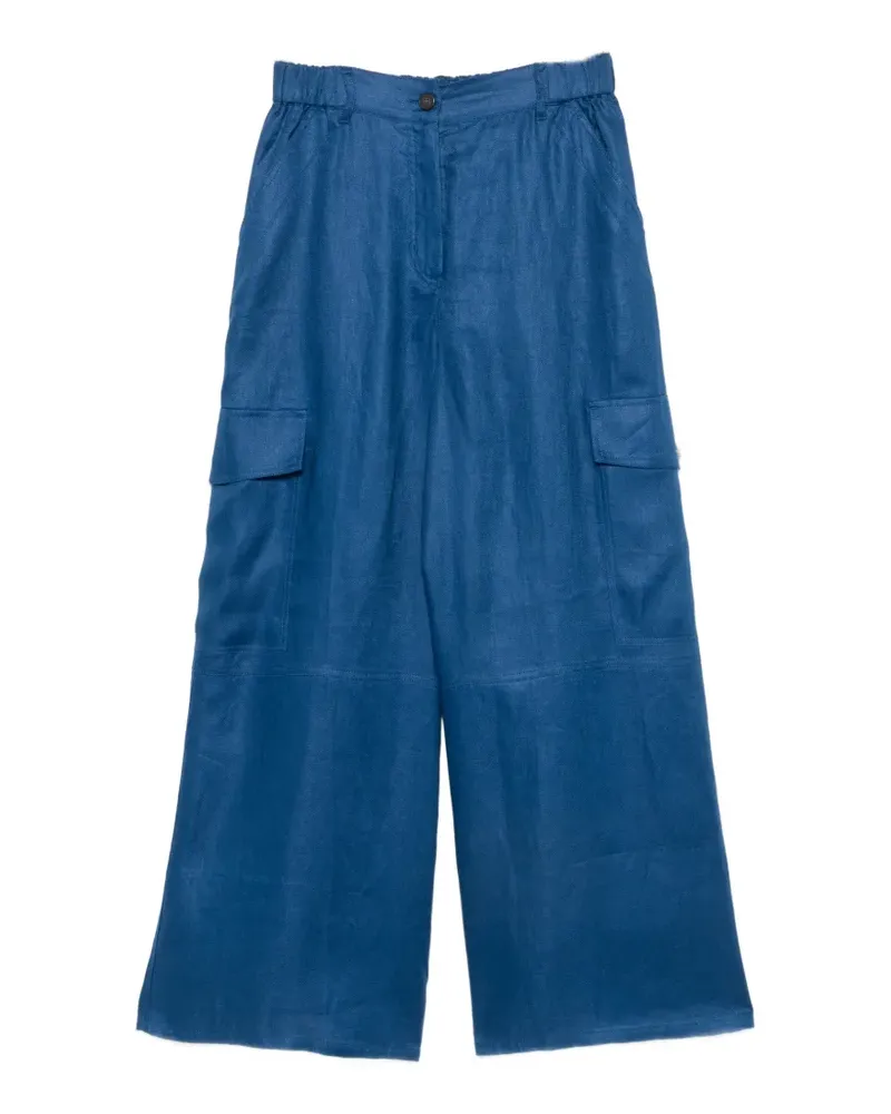 Max Mara Ifinale wide-leg cargo pants - Blau Blau