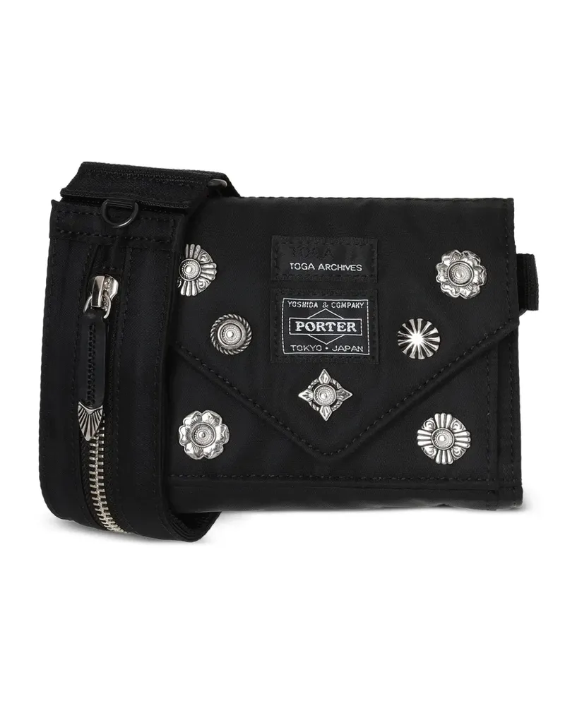 Toga Kuriertasche mit Nieten - Schwarz Schwarz