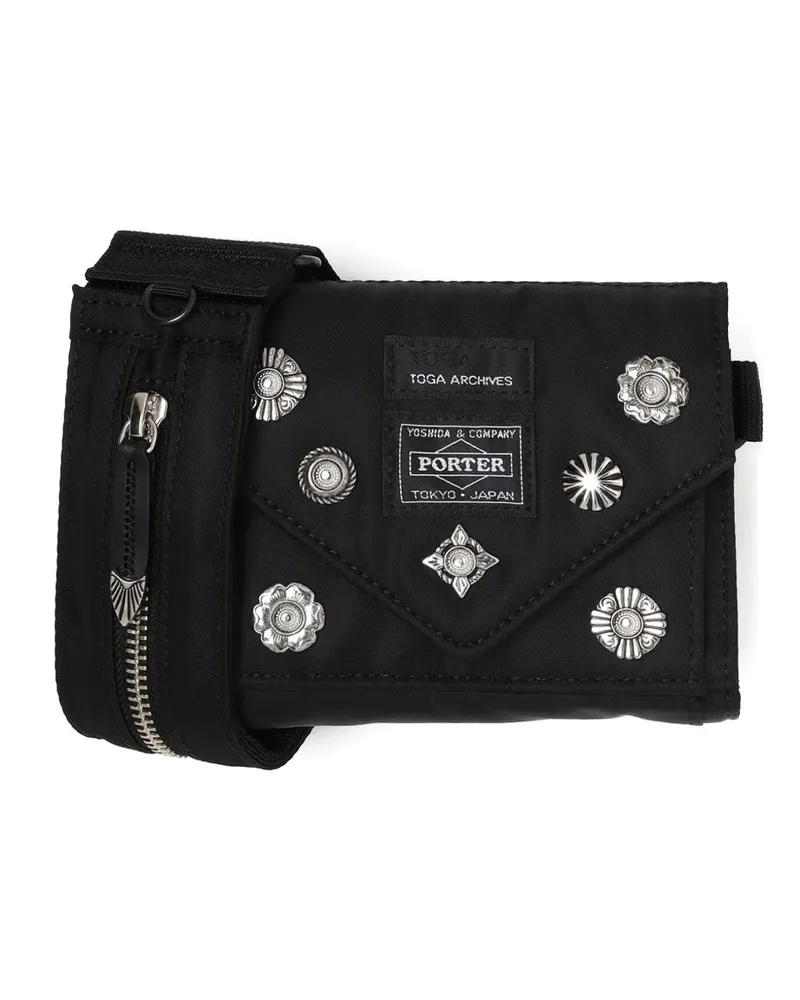 Toga stud-embellished messenger bag - Schwarz Schwarz