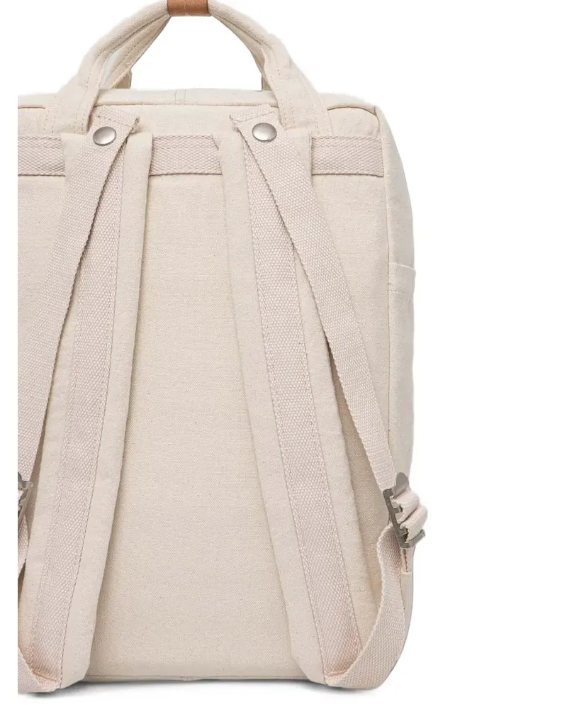 DOUGHNUT Macaroon Rucksack aus Canvas mit Stickerei - Nude Nude
