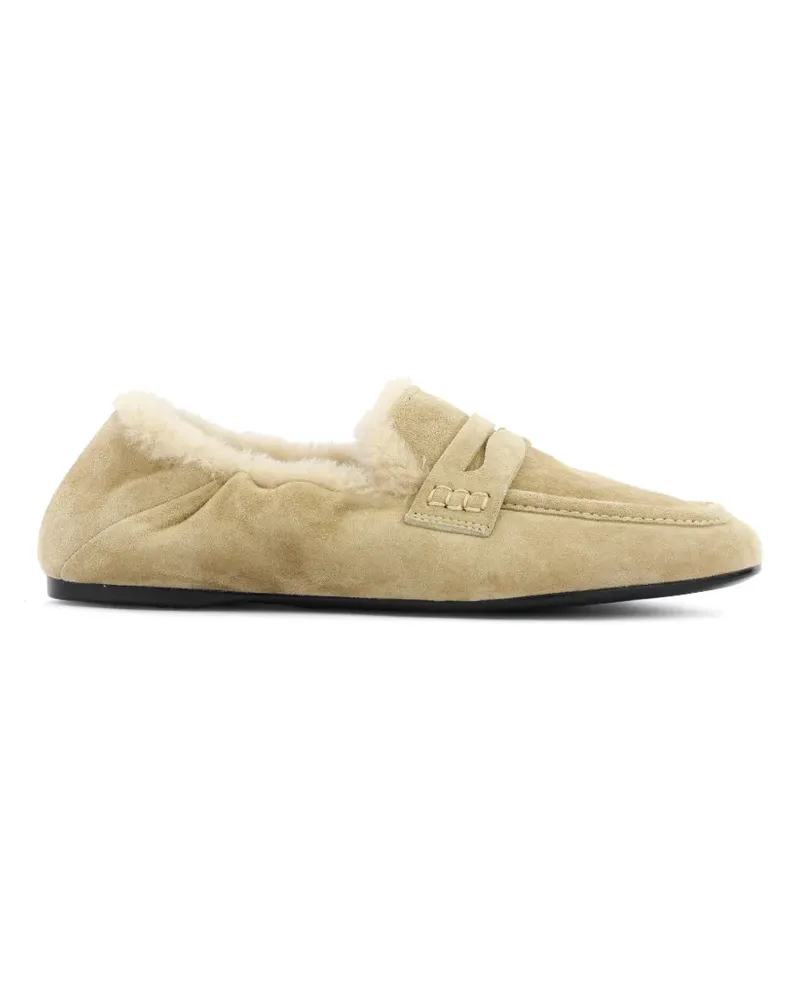 Guglielmo Rotta Loafer mit Shearling-Futter - Nude Nude