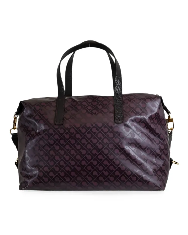 Gherardini Shopper mit Monogramm-Print - Violett Violett