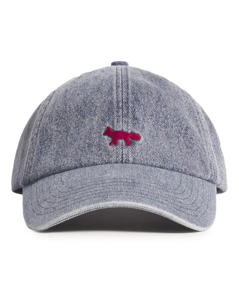 Kitsuné Fox Head Baseballkappe - Blau Blau