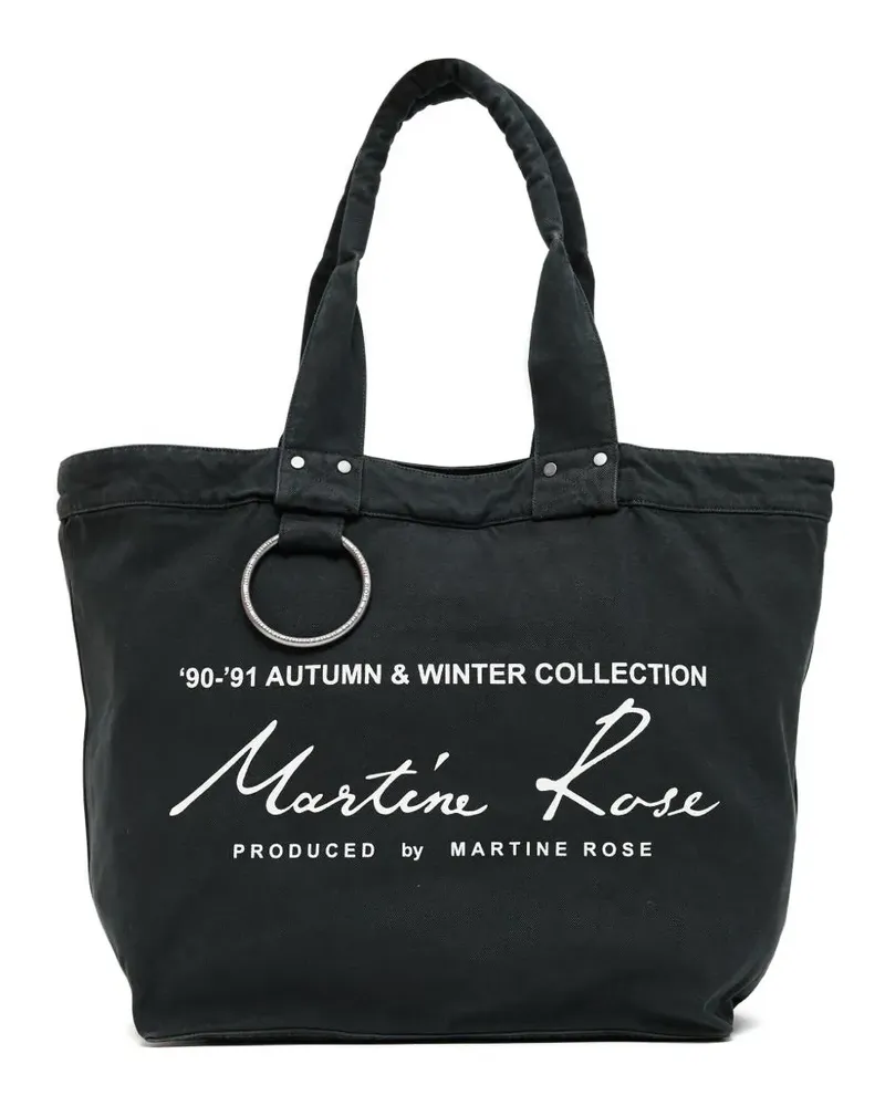 Martine Rose Handtasche mit Logo-Print - Grün Grün