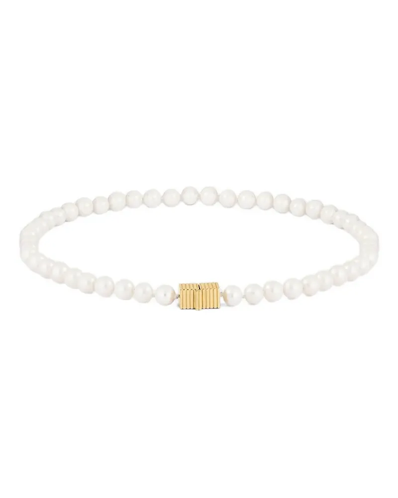 IVI Collection Kelly pearl-embellished necklace - Gold Gold