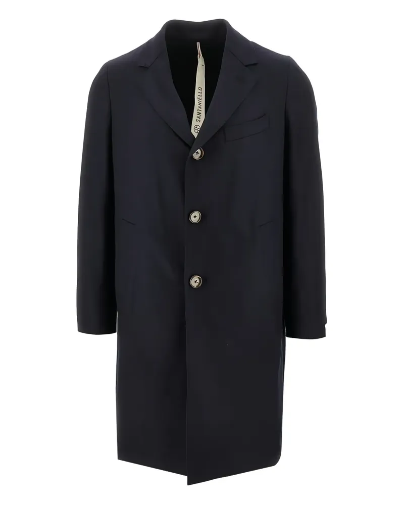 Biagio Santaniello Einreihiger Mantel - Blau Blau