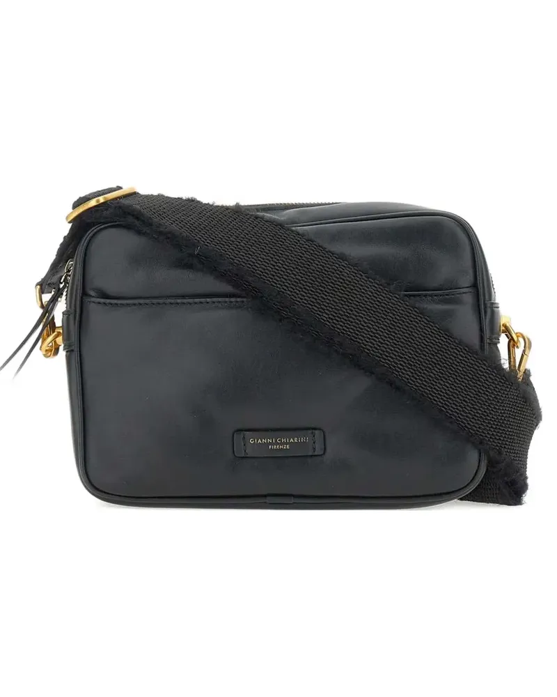Gianni Chiarini Schultertasche mit Logo - Schwarz Schwarz