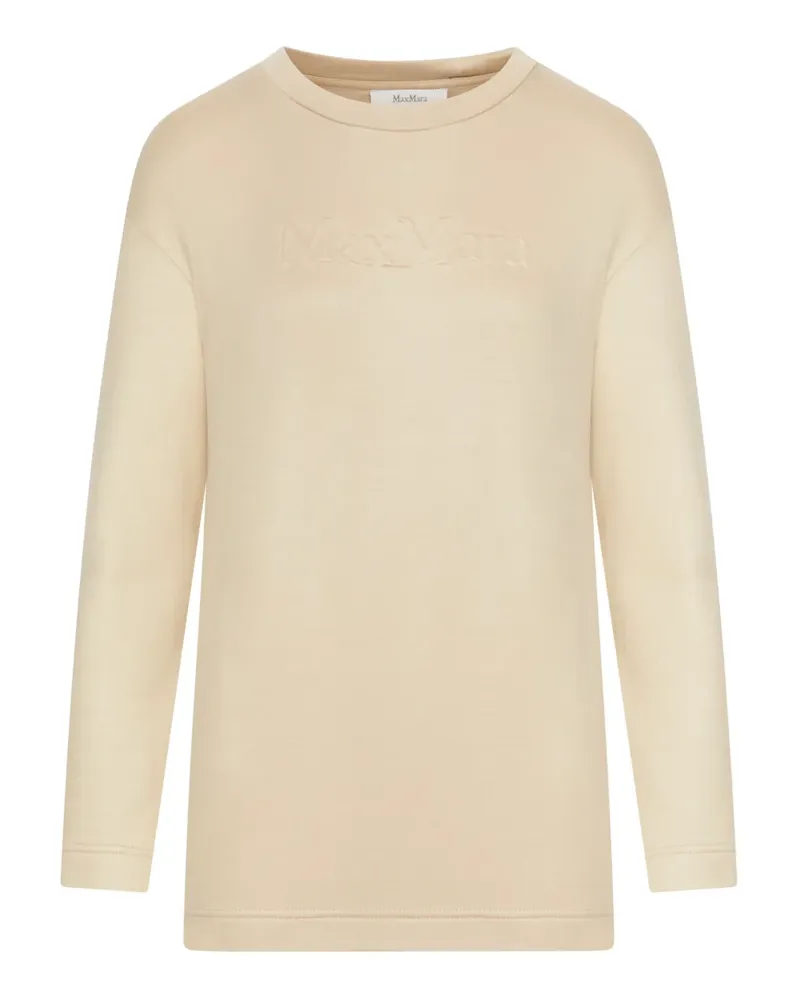 Max Mara Sweatshirt mit Logo-Prägung - Nude Nude