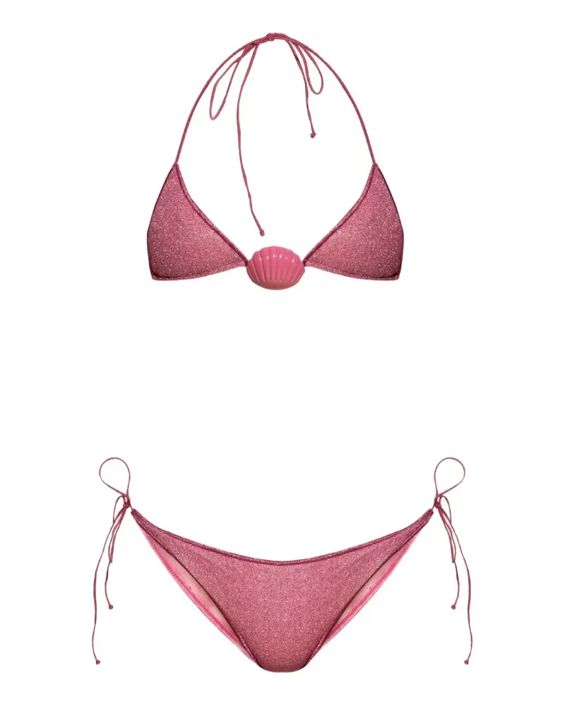 Oséree Bikini mit rundem Ausschnitt - Rosa Rosa