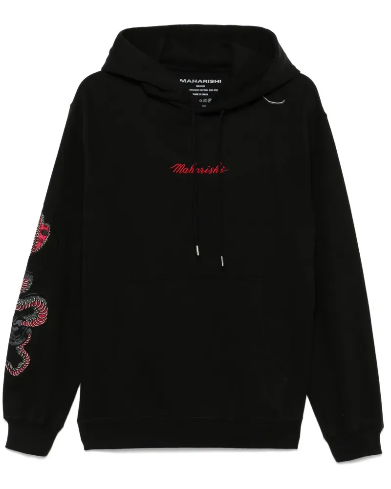 maharishi Cobra Hoodie - Schwarz Schwarz