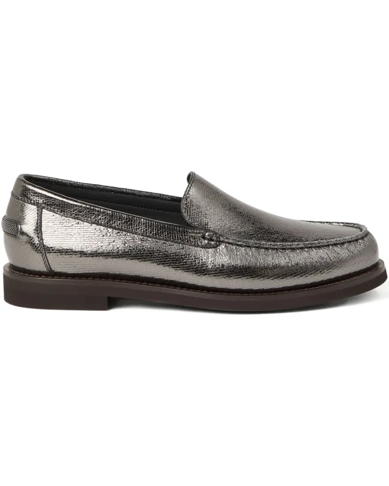 Brunello Cucinelli Klassische Loafer - Silber Silber