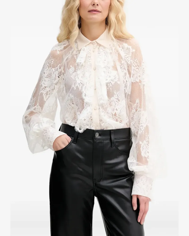 Aniye By lace-ruffled shirt - Weiß Weiß