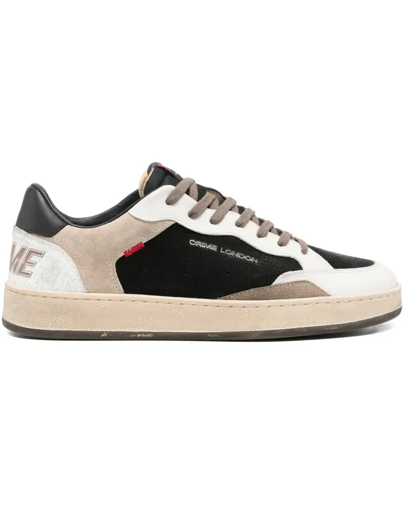 Crime Chelsea Sneakers mit Einsätzen - Schwarz Schwarz