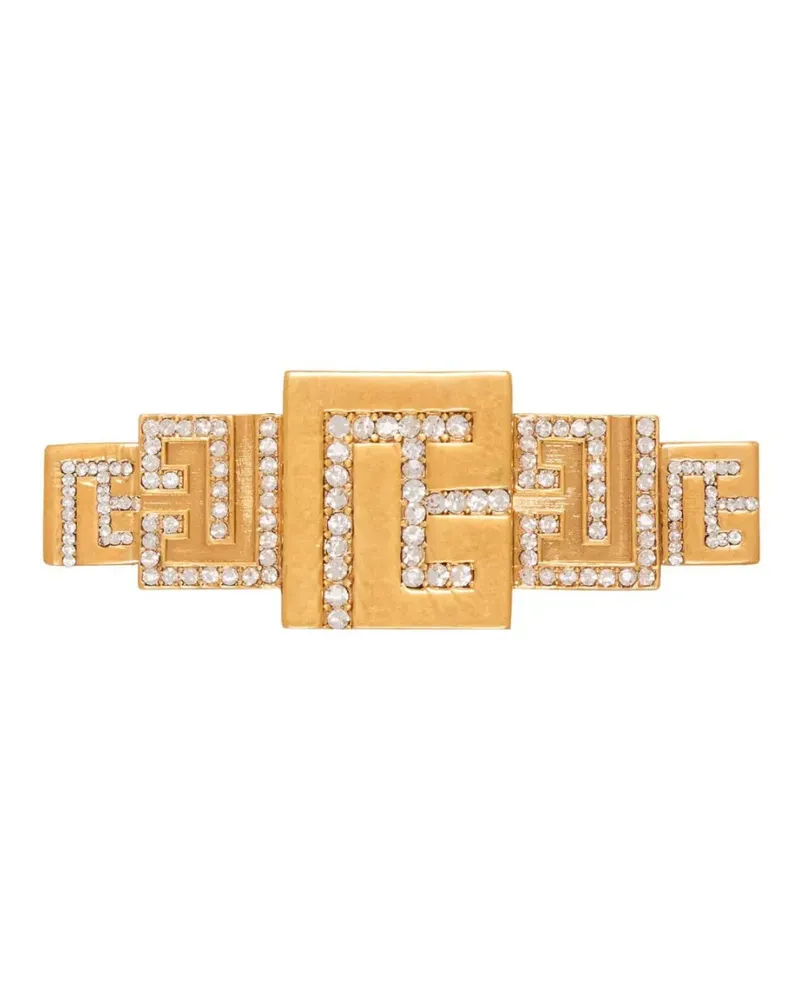 Balmain Anstecknadel mit Kristallen - Gold Gold