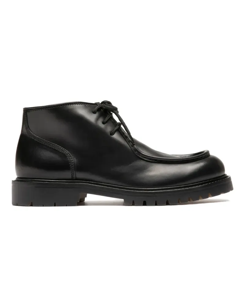 Officine Creative Italia leather derby shoes - Schwarz Schwarz
