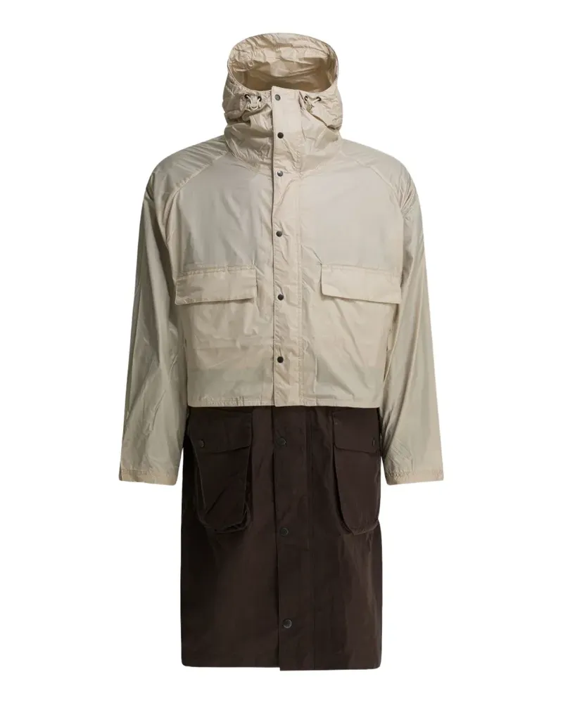 Barbour x Kaptain Sunshine Endurance hooded panelled coat - Nude Nude