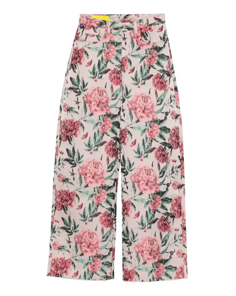 Marques ' Almeida floral brocade trousers - Rosa Rosa