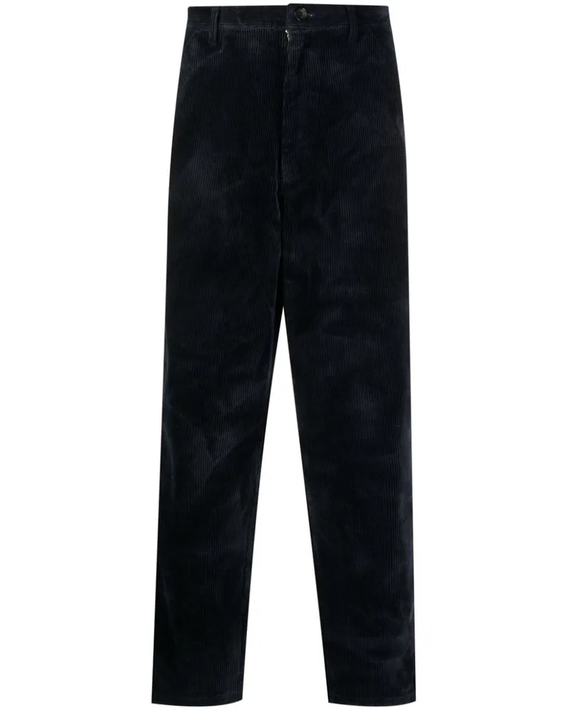 Comme des Garçons Halbhohe Cordhose - Blau Blau