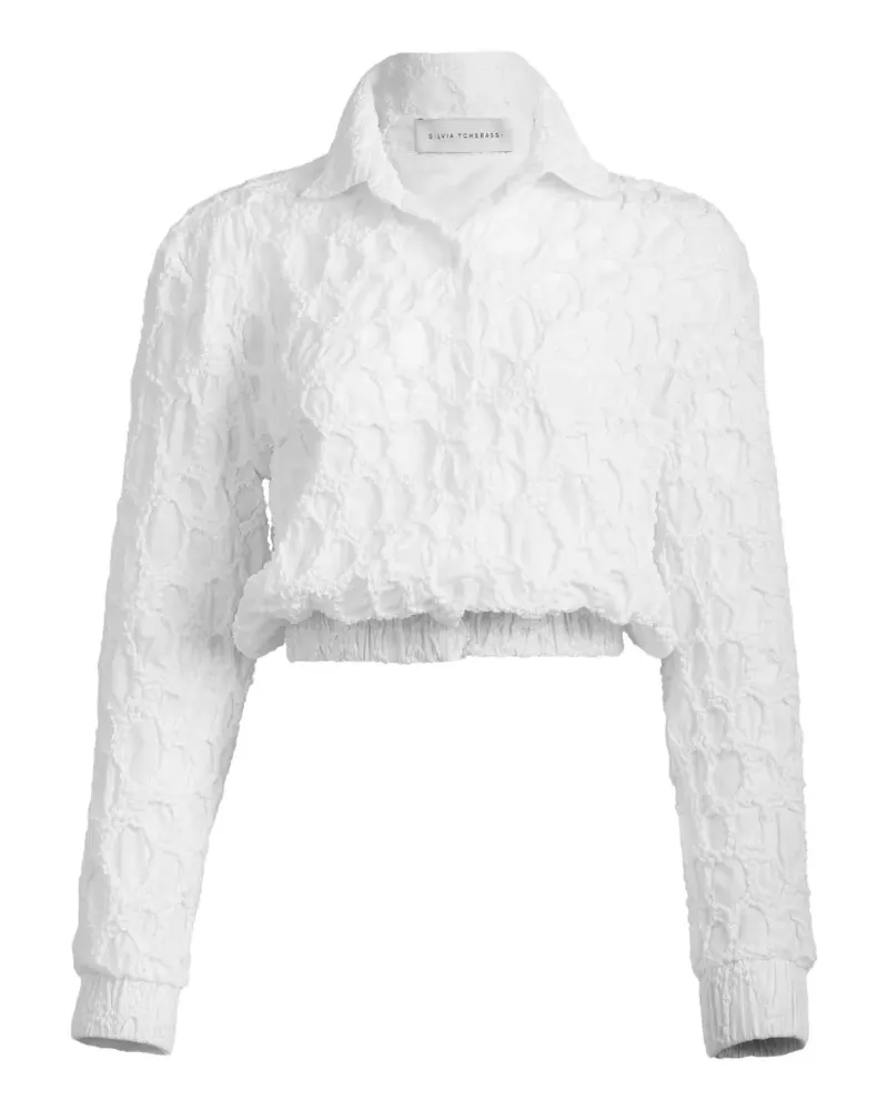 Silvia Tcherassi Mayim textured-finish jacket - Weiß Weiß