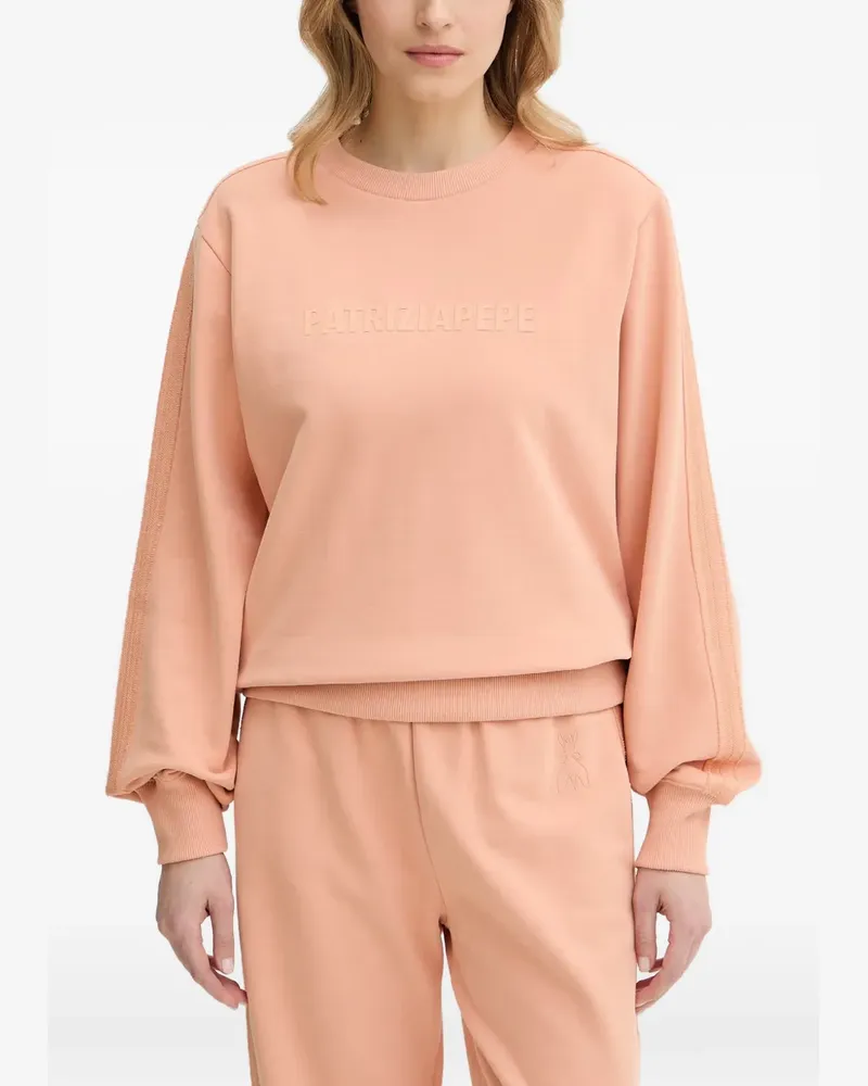 Patrizia Pepe Sweatshirt mit Rundhalsausschnitt - Rosa Rosa