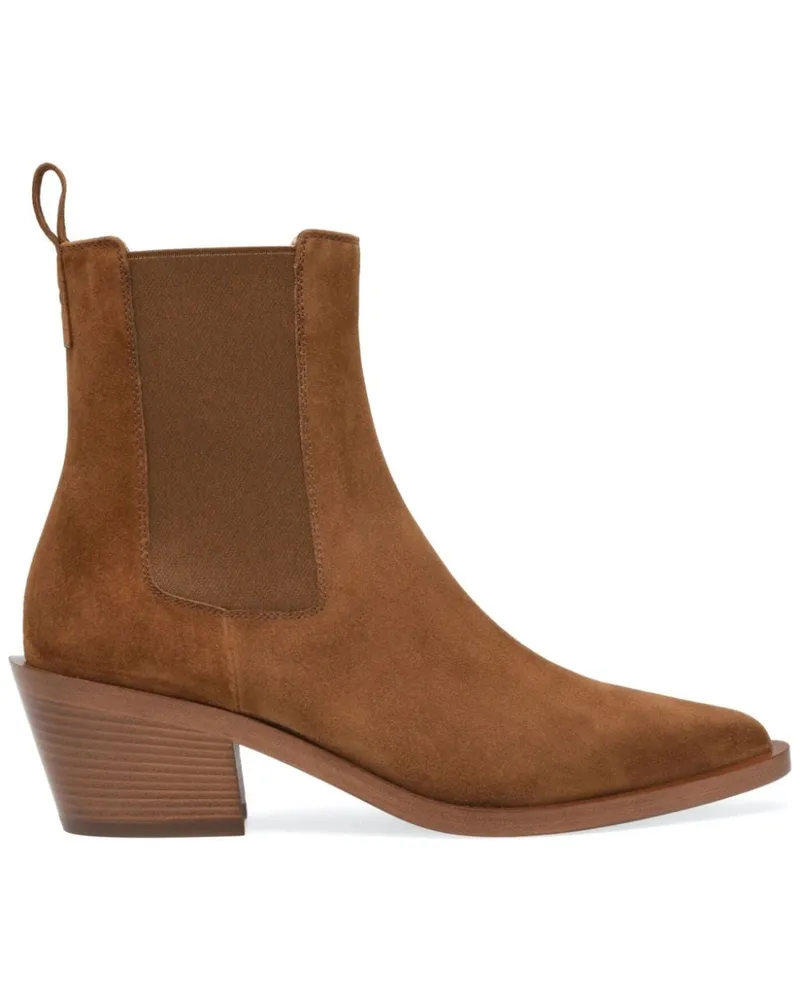 Gianvito Rossi Wylie Stiefel aus Wildleder 45mm - Braun Braun