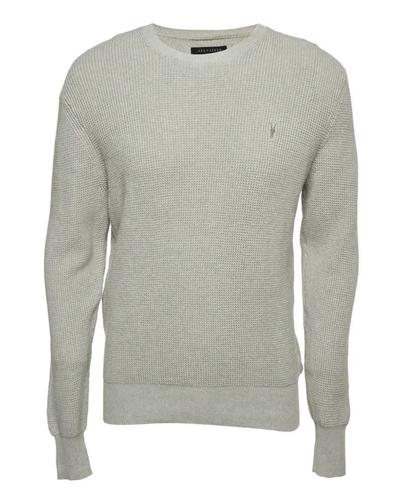 AllSaints Trias Pullover mit Waffelstrick-Muster - Grau Grau