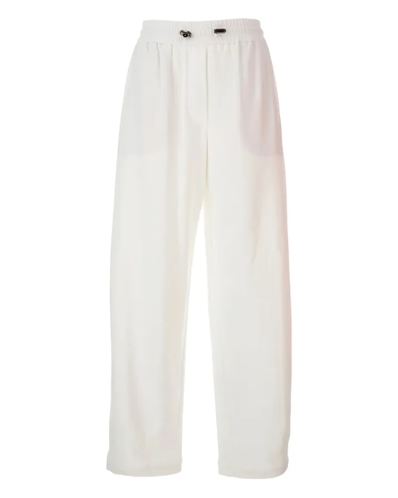 Brunello Cucinelli Hose mit elastischem Bund - Weiß Weiß
