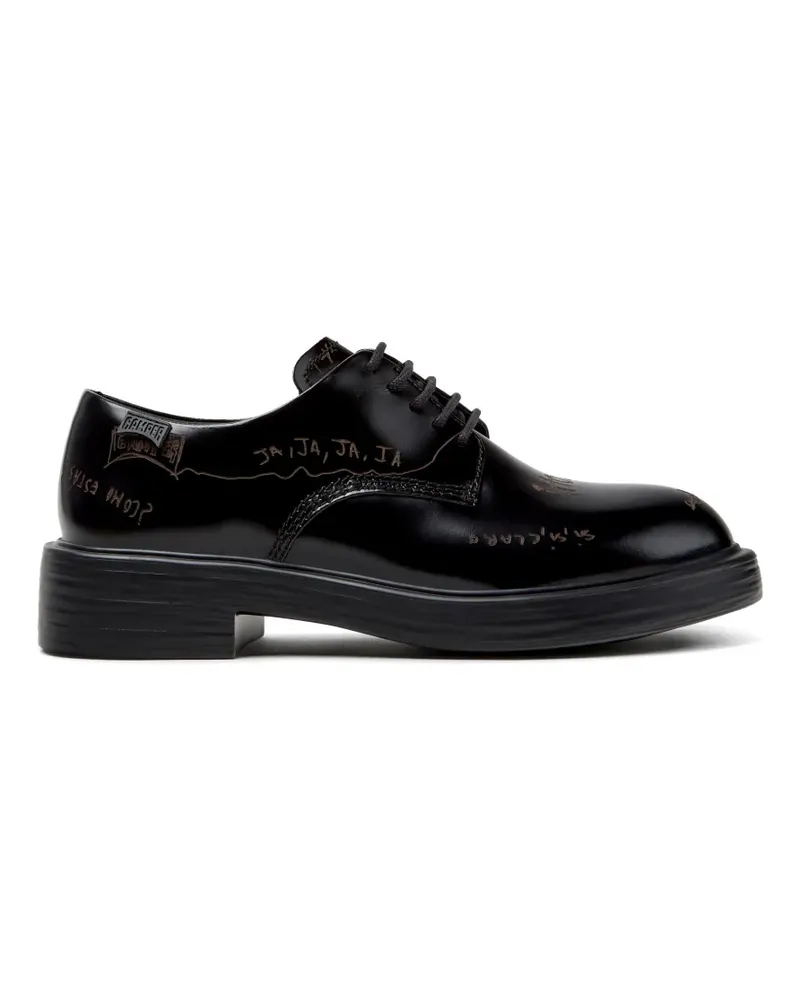 Camper Dean Twins Oxford-Schuhe aus Leder - Schwarz Schwarz