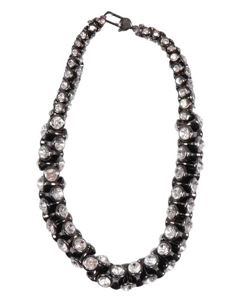 Max Mara crystal-embellished necklace - Grau Grau