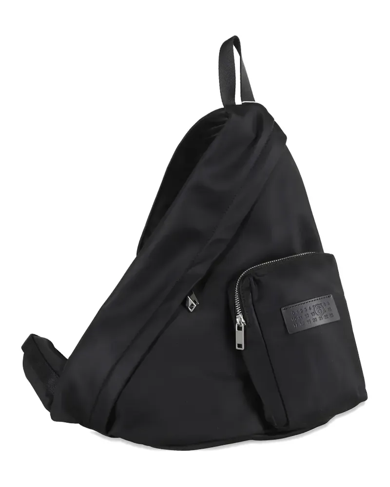Maison Margiela Schultertasche mit Reißverschluss - Schwarz Schwarz