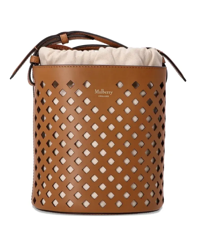 Mulberry Perfurated Bucket Tasche - Braun Braun
