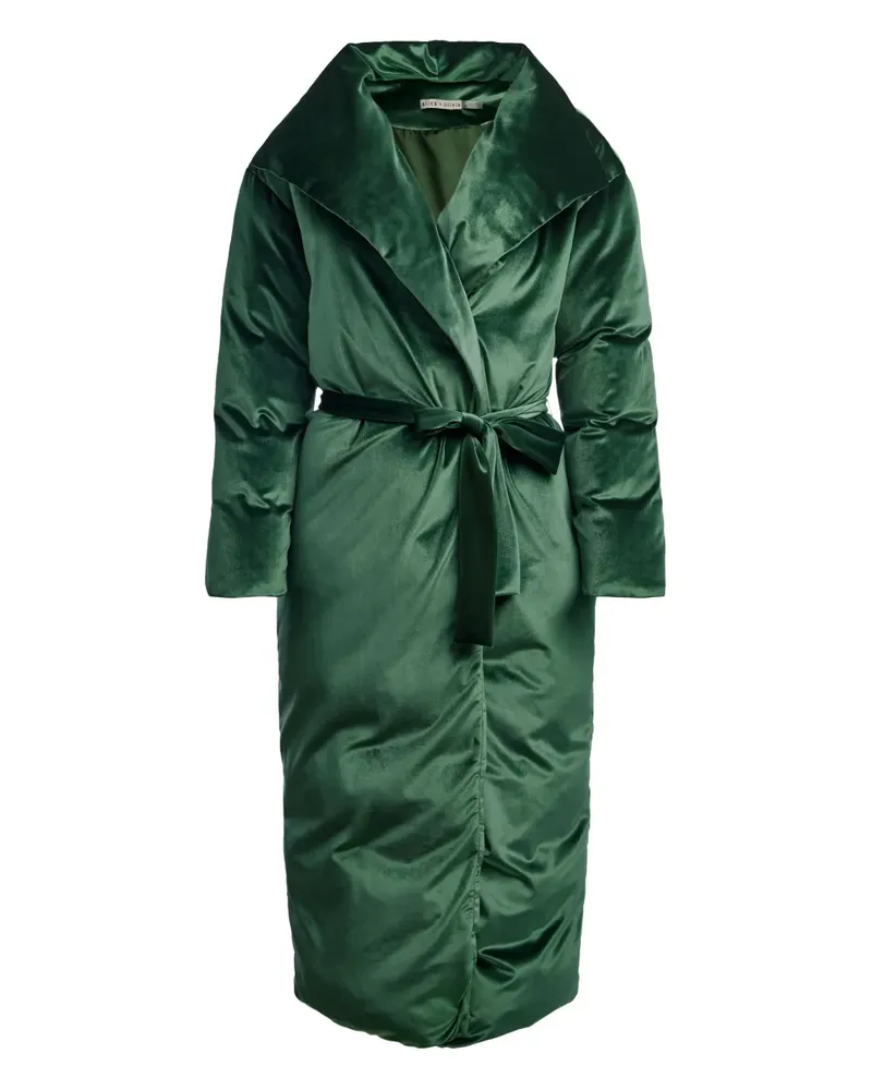Alice + Olivia Ima tie-belt puffer coat - Grün Grün