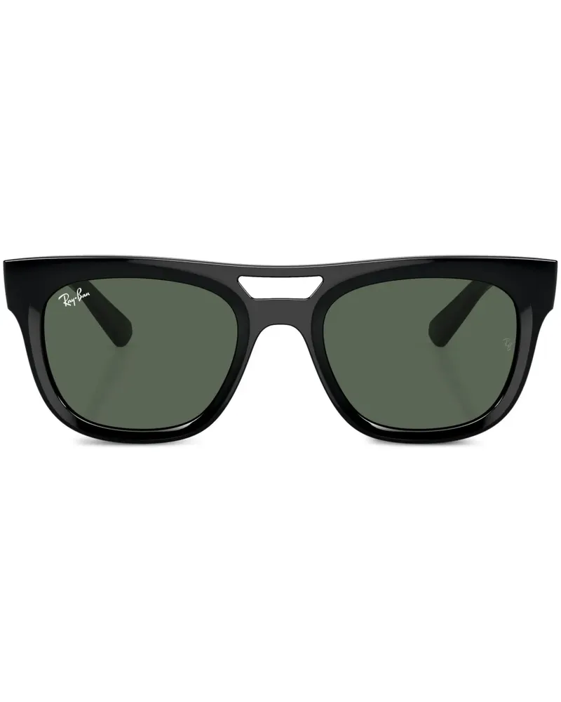 Ray Ban Phil Sonnenbrille mit eckigem Gestell - Schwarz Schwarz